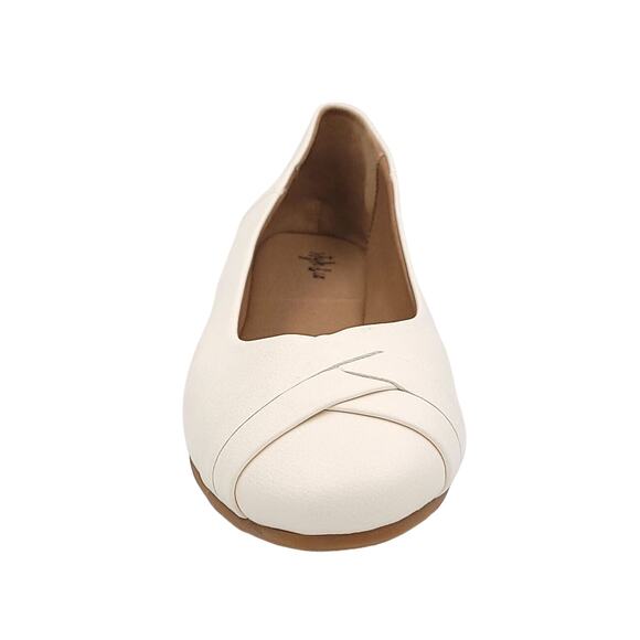 Style & Co Women Slip On Ballet Flats Sennette Size US 9.5M Ivory White Smooth - Picture 4 of 6